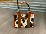 Cow Print Wrangler Tote
