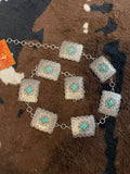 The Rectangle Stone Concho Belt