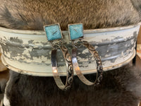 Silver & Turquoise Hoop Collection