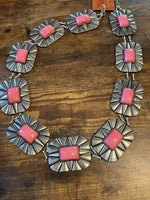 The Rectangle Stone Concho Belt
