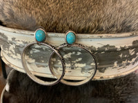 Silver & Turquoise Hoop Collection