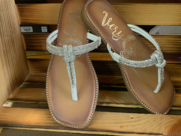 Fiji silver glitter sandal