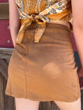 Shania Suede Fringe Skirt