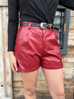 Pleather and Autumn Shorts