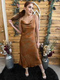 Julia Rust and Camel Dress