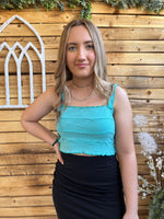 All The Ruffles Crop Top