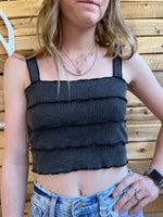 All The Ruffles Crop Top