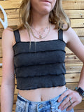 All The Ruffles Crop Top