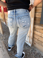 Taos Paint Splatter Straight Leg Jeans