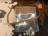 Tooled  Detail Clear Purse