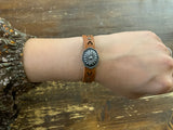 Concho Leather Bracelet