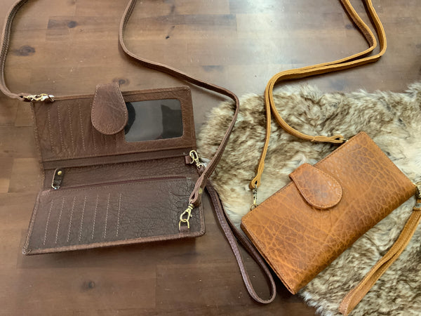 All Leather Crossbody/Wallet