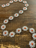 Dainty Metal and Single Stone Concho Belt