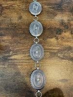 Stamped Oval Concho Belt