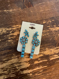 Turquoise Stone Three Earring Set