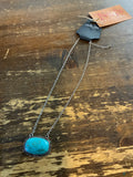 Oval Stone Chain Necklace