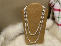 Matte 60in bead necklace
