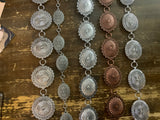Stamped Oval Concho Belt