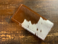 Hide wallet/check book cover