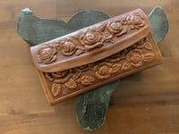 All Leather Rose Wallet