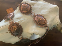 Stamped Oval Concho Belt
