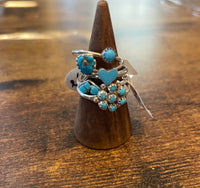 Dainty Turquoise Sized Rings