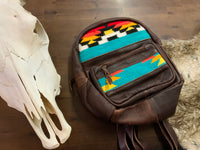 All Leather w/Detail Backpack