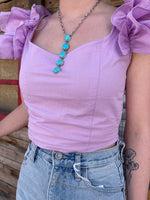 Vickie violet crop top