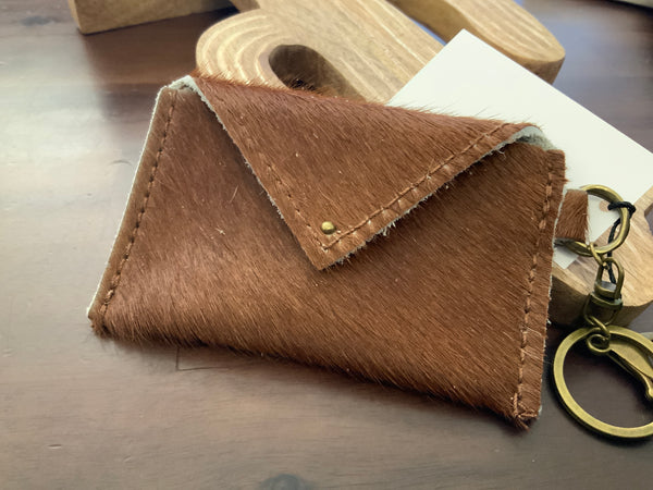 Leather I.D/Card Holder with Flap