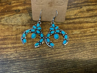 Naja turquoise earrings