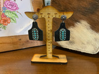 Leather earrings