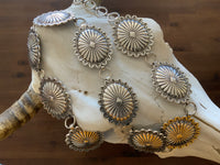 Stamped Oval Concho Belt