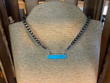 16 inch Navajo pearl with stone pendant