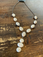 The Different Stone Lariat Necklace