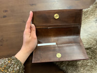 Tooled single snap wallet