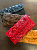 All Leather Rose Wallet