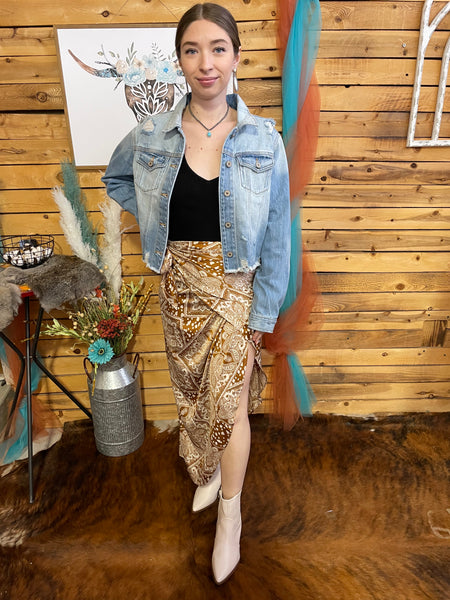 Tiana fitted denim jacket