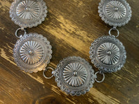 Stamped Oval Concho Belt