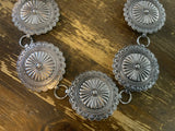 Stamped Oval Concho Belt