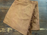 Shania Suede Fringe Skirt