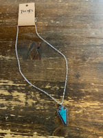 Single Turquoise Stone Necklace